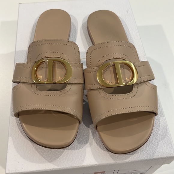 DIOR 30 MONTAIGNE SLIDE Nude Calfskin - Picture 5 of 8